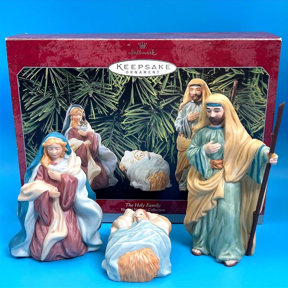 Vintage Hallmark Keepsake Ornament The Holy Family Blessed Nativity 1998
